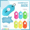 Lasnten 100 Pcs Mini Box Cutter Retractable Utility Knife Keychain