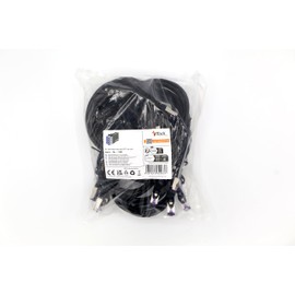 1aTTack.de 10x 1.5 M CAT7 Netzwerkkabel - 10 Gigabit - RJ45 Patchkabel Ethernet Kabel (SFTP PIMF LSZH CU) - für DSL LAN Switch Modem Router Patchpanel CAT7 CAT6 CAT5 - schwarz