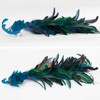 2 Pack Blue Peacock Christmas Decorations, 18.9 Inch Artificial Peacock