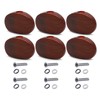 MAXCHEER 6PCS Brown Pearl Universal Guitar Tuning Pegs Keys Tuners