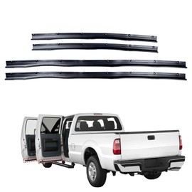 4PCS Front Rear Door Lower Rubber Weatherstrip Seal Trim Compatible with Ford F250 F350 F450 F550 Super Duty 1999-2016,Ford Excursion 2000-2005,Replace F81Z-2520758-AA 1C3Z-26253A24-A