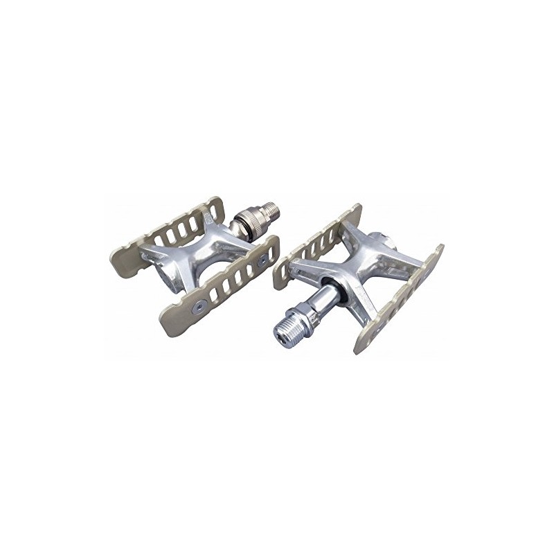 MKS Promenade OneSideEzy Bicycle Pedal, Titanium Color