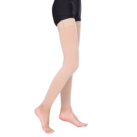 Thigh High Compression Stockings Women 30-40mmHg Sleeve Footless Socks Varicose