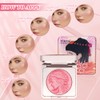 Fengyang Smooth Powder Blush Palette for Cheeks, Matte Face Powder