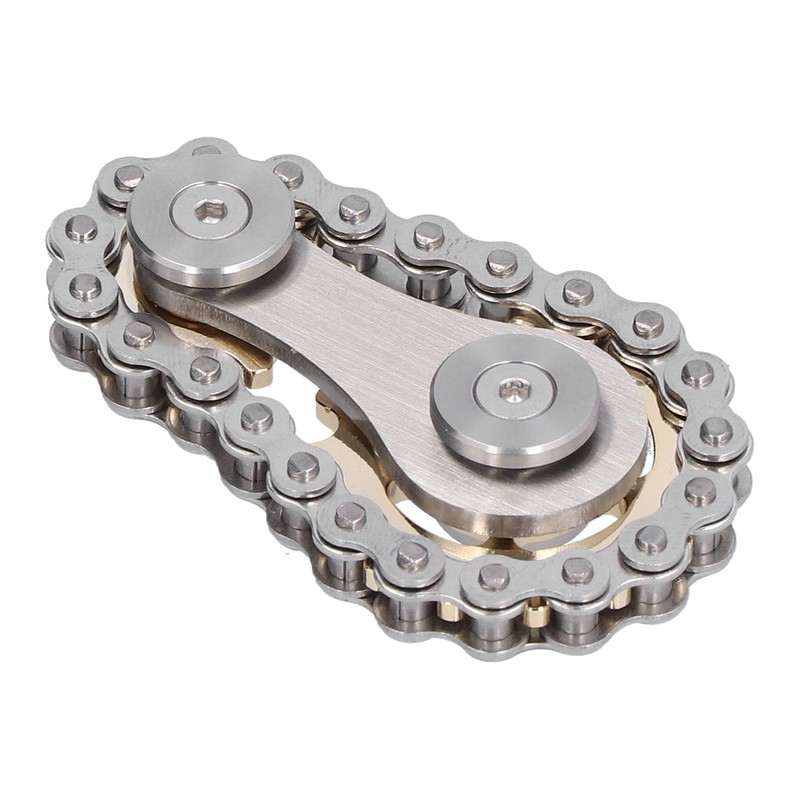 Stainless Steel Fidget Sprocket Toy Children Gears Linkage Bike Chain