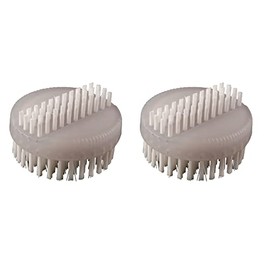 haug bürsten Nail Brushes Double-Sided with Nylon Bristles 6.6 - 2 Pieces - Colour: Ice - Dimensions: 75 x 60 x 30 mm - Made in Germany