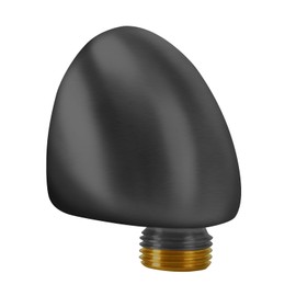 50560-BL Water Supply Elbow For Hand Shower Elbow With Holde, Wall-Mount Supply Wall Elbow For Hand Held Shower Elbow Adapter,Wall Supply Elbow For Hand Shower Drop Elbow.Matte Black