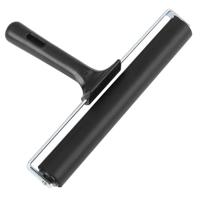 Rubber Roller, Black Rubber Brayer Roller Print Brush Ink Paint