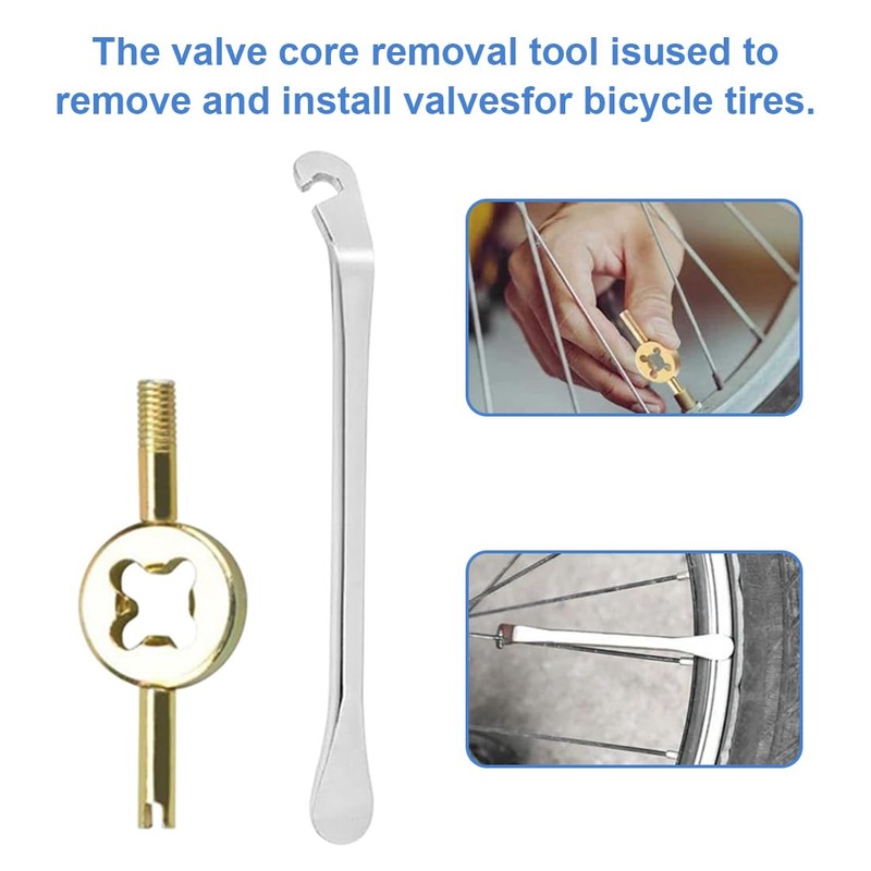 GNHG 5pcs Bicycle Tire Levers Set Spoke Wrench Set Bicycle