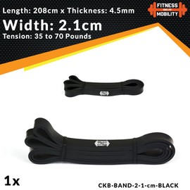 Black 2.1 cm 15-30 kg Resistance Bands Fitness Bands Training Bands for CrossFit Fitness Pull-Ups Calisthenics Gymnastics Pull-Up Aid Professional Latex Resistance Bands