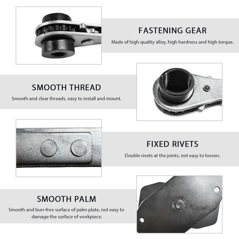 MUQIDA Brake Caliper Press Tool, Ratcheting Caliper Piston Spreader Compression