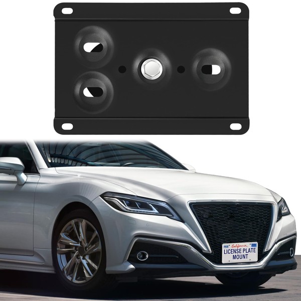 Steel Front License Plate Mount – No-Drill License Plate Bracket
