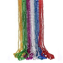 Lecute 60 Collares Mardi Gras Batucada Fiesta Carnaval Festival Antro Bar Rave Decoracion Plastico Despedida Soltero Cumpleaños Beads Cuentas Boda XV años 15