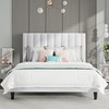 SHA CERLIN Full Bed Frame/Velvet Upholstered Platform Bed Frame with
