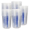 20 oz (600ML) Disposable Flexible Clear Graduated Plastic Mixing Cups