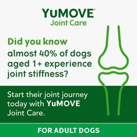 YuMOVE Daily Bites For Adult Dogs | Joint Supplement for Dogs, with Glucosamine, Chondroitin, Green Lipped Mussel | Aged 6-8 | 60 Chews