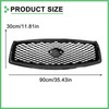 MATMACRO Gloss Black Grille For Infiniti Q50 Front Hood Upper