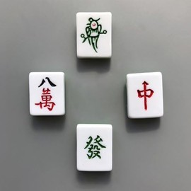 Mahjong Refrigerator Magnet, Mini Mahjong Fridge Magnet, Cute Home Office Decorative Magnets, China Tourist Travel City Souvenir Collection Letter Refrigerator Sticker