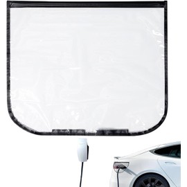 YGYZKJSD 2 Pack EV Charger Port Cover, Car Charging Port Rain Cover, Waterproof EV Charging Ports Covers Magnetic Adsorption Plug Rainproof Cloth, Snow And Rain Protection For Electric Vehicle