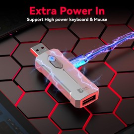 Koiiko PUBG Mouse and Gaming Keyboard Adapter for Android Phone/Tablet, Adapter Support Key Mapping, Recoil Control, Mouse Sensitivity, Perfect for APEX, COD, DES-TINY2 Games