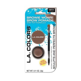 Browie Wowie Brow Pomade (carded), Soft Brown CBBP781A Makeup Gel Eyeliner Smooth - Color: Dark Brown