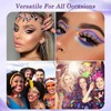 Purple & Black Eyeliner Waterproof Long-Lasting Smooth Application Makeup Tool