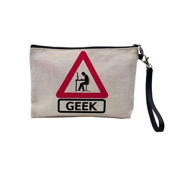 Tasche aus Leinen – Panel Achtung Geek Videospiele Computer –