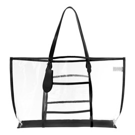 Brook + Bay Clear Tote Bag - Transparent Bag, See Through Bag, Waterproof, Clear Travel Bags for Women for Concerts, Beach
