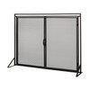 Roomfitters Durable Fireplace Screen with Mesh Double Doors, Freestanding Design
