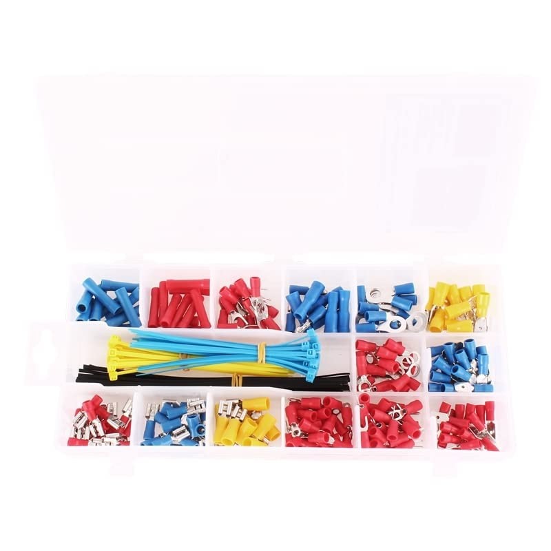 TECPO 300590 Crimping Pliers Cable Lugs Set 271 Pieces Crimping