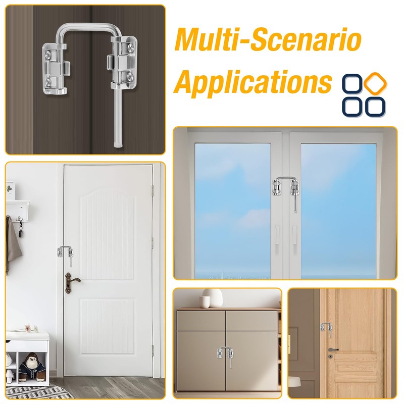 Sliding Door Loop Lock, Stainless Steel Home Security U Patio