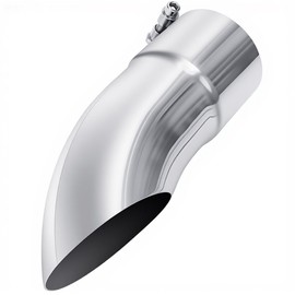 Leadgee 5 inch Turn Down Tail Pipe Tips 5" Inlet/Outlet 16" Long Exhaust Tip Stainless Steel Bolt-On Diesel Exhaust Tip
