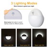YUNLEX 4 Pack Stair Lights Indoor, 2.6" Small Stick on