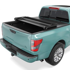 Soft Tri-Fold Truck Bed Tonneau Cover Fit for Nissan Frontier 2005-2025(NO México) 5 ft Bed