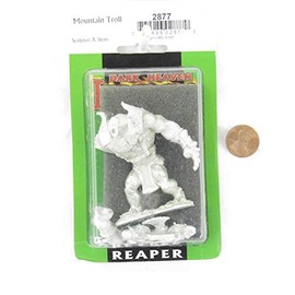 Mountain Troll Miniature Figurine Unpainted 25mm Heroic Scale Dark Heaven Legends Reaper Miniatures