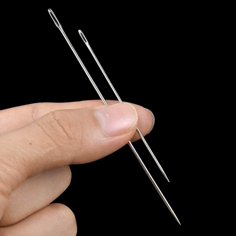 55 Hand Sewing Needles Large Eye Embroidery Needle Darning Needles