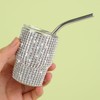 INSTOME 3oz Bling Shot Glass Tumbler Rhinestone Studded Mini Cups