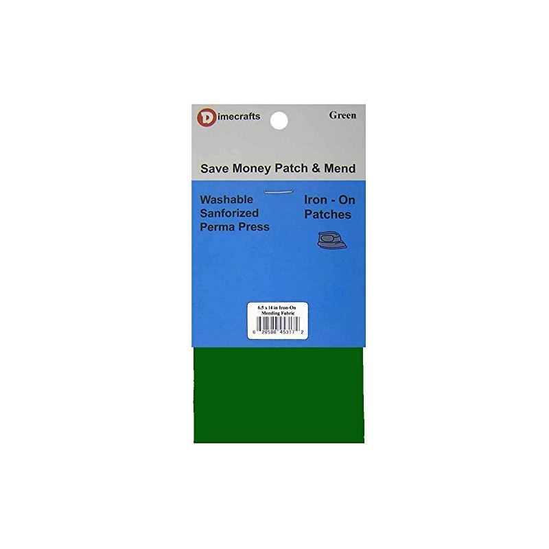 RPDIYME Iron-On 1 Patch Dark Green Mending Fabric 6.5 x