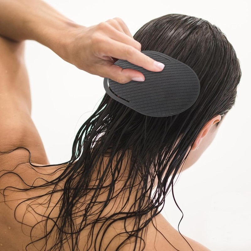 12 Piezas Peine de Masaje para Hombres Negro, Plástico, Portátil