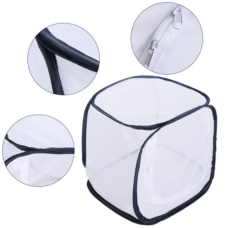 Kuuleyn Large Butterfly Habitat Mesh Cage,Portable Ventilated Butterfly House Breeding