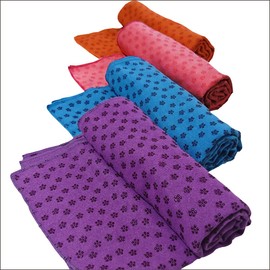 OwlFeather Yoga Towel, Yoga Rug, Hot Yoga Mat, Lightweight, Non Slip, Multi-Purpose (Pink)