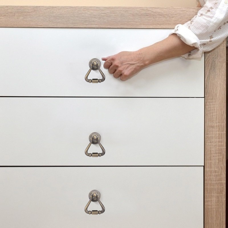 Garneck 2pcs Retro Drawer Pull Handles Cabinet Cupboard Drawer Pull