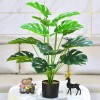 dgb18 Planta Monstera Tropical Artificial Para Decoración 75cm