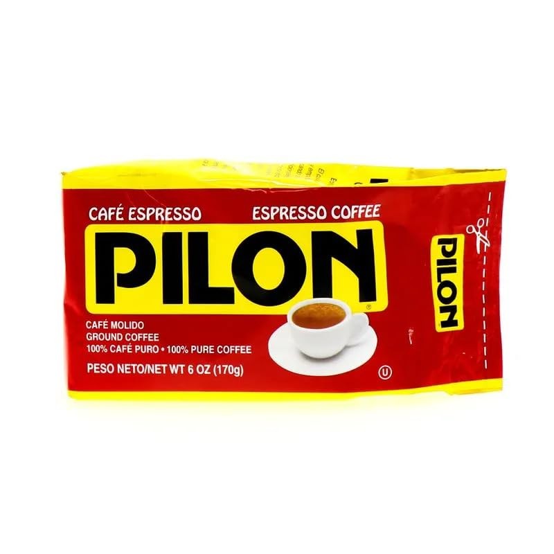 Cafe Pilon Espresso Ground Coffee 6 Oz Brick Cuban-Style