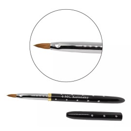 Mc Nails Pincel Kolinsky Black Rock #4 Uñas ,  Acrílico Mc Nails