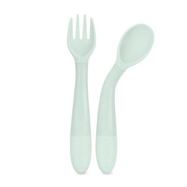 Miniland Dolce Mint Flexible Spoon and Fork Set Made in Spain with High Quality Materials and Designed for All Needs