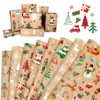 DPKOW Christmas Wrapping Paper, 12 Nutcracker Gift Wrapping Paper Sheets