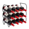 Sorbus 3-Tier Stackable Wine Rack - Classic Style Wine Racks