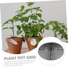 NOLITOY Flowerpot Protective Mesh Cover Cuttable for Planters Prevents Digging