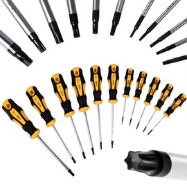 DEUBA® Schraubendreher Torx 11 tlg. CrV-Stahl Stirnloch Werkstatt KFZ Werkzeug Schraubendrehersatz Schraubenzieher Set